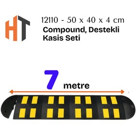 Resim Hayat Trafik Kauçuk Yol Kasisi, Destekli Kasis Seti 7 Metre 