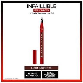 Resim L'Oréal Paris Infaillible Faux Brow Ultra İnce Uçlu Kaş Kalemi Light Brunette 