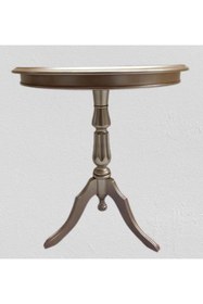 Resim BENGİ TİCARET Fiskos Sehpa EKO 90501 Baba 3 Ayak 60CM Hareketli MDF Tabla Parlak Gold El Yapm 