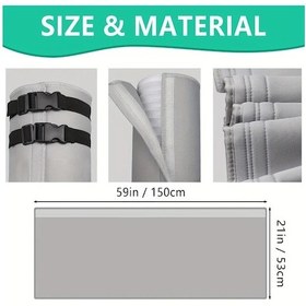 Resim Tongdashop Taşınabilir Klima Hortumu Kapağı 12.7 Cm 14.99 Cm Çap Polyester Ac Sargı Isı Yalıtımı Ayarlanabilir Kemer 1 Paket 