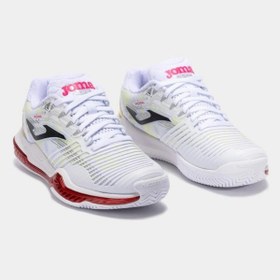 Resim Joma Point Lady Tpoılw2502c Kadın Toprak Kort Tenis Ayakkabısı Beyaz 