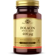 Resim SOLGAR Folic Acid (Folacin) 400mcg 100 Tablet 