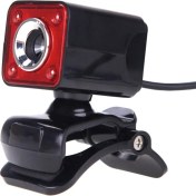 Resim Sunsky A862 360 Derece Dönebilen 480P Webcam Kırmızı Siyah (Yurt Dışından) 