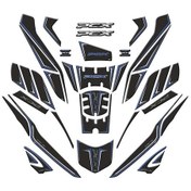 Resim Honda Pcx 125 Dx 2025 36 Parça Tank Pad Seti Siyah Mavi 