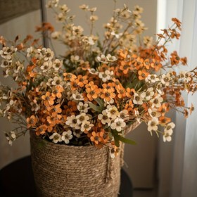 Resim 2 adet UV Dirençli Yapay Çiçekler, 57.99cm - İç ve Dış Dekor için Sahte Kutup Çalı Bitkileri, Ev, Mutfak, Ofis, Düğün ve Bahçe için Mükemmel 