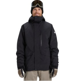 Resim Quıksılver Quiksilver Mission Solid Erkek Siyah Snowboard Ceketi 11793 Siyah 