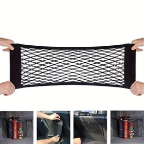 Resim 5 Boyuttan Araba Depolama Ağları Mesh Kargo Ağı Evrensel Bagaj Düzenleyici Ağı Arka Koltuk Naylon Araba Depolama Ağı Duvar Sticker Düzenleyici Torba Seçin 