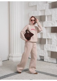 Resim Fonna Fashion Esf-2912 Bayan Eşofman Takım Kapşonlu Bej 