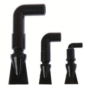 Resim Su Çıkışlı Kuşburnu Su Çıkışlı Nozul - Balık Tankları İçin Verimli Su Dağıtımı İçin Siyah Plastik Geri Dönüş Borusu Uygulaması, Dayanıklı Plastik Yapı, Akvaryum Bakımı | Şık Kuşburnu Tasarımı | Dayanıklı Plastik Yapı 