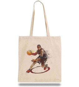 Resim Bez Çanta Basketci Basketbol Spor Bej 