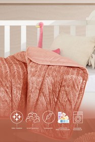 Resim Elart Velvet Bebek Yorgan (150x100 cm) Tarçın - Tarçın 