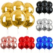 Resim 3/6 adet 45.72cm Yuvarlak 4D Folyo Balonlar, Karışık Renk, Alüminyum Film, Elektriksiz, Düğün, Gelin Duşu, Doğum Günü, Yıldönümü, Genel Parti Süslemeleri için 