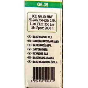 Resim Boytaş 50 Watt 220 Volt Halojen Kapsül Ampul-Sarı Işık 