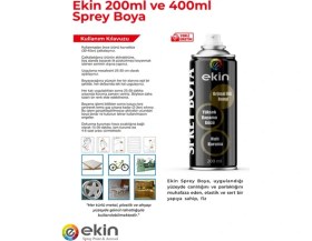 Resim Ekin 400 ml Sprey Boya Krom Yaldız Metalik Renk 5 Adet 