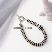 Resim Silver1 Gıoıo Yeni Sevimli Kedi Pençe Çapraz Giyinme Kurumi Bebek Araba Anahtarlık Büyük Kulak Köpek Çift Okul Çantası Hediye Anahtarlık Kolye (Yurt Dışından) 