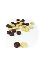 Resim Helena Wood Art Şimşir Mini Tavla Pulu 17Mm 