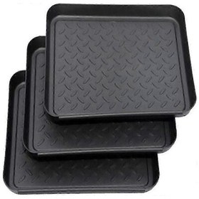 Resim Kompakt Ayakkabılık Seti Damlama Tepsisi İle, 35x27x3 Cm 