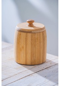 Resim Acar Bambu Kapaklı Kavanoz - 13 Cm Bambu 