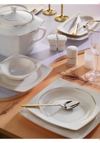 Resim Aryıldız Caroline 60 Parça Yemek Takımı Beyaz 