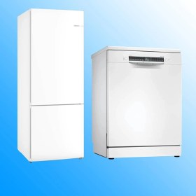 Resim Bosch KGN55VWE0N Buzdolabı - SMS4IKW62T Bulaşık Makinesi 