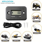 Resim Bisiklet, motosiklet, ATV, kar motosikleti, deniz teknesi, kayak, kir motoru için dijital LCD saat sayacı ekranı 