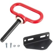 Resim Kırmızı-siyah Manyetik Çekme Pimi, Çelik Malzeme, Çekici/traktör/atv Uyumlu, 1500 Lbs Çekme Gücü, Tamir Gereç Seti 