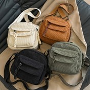 Resim Kadınlar için Vintage Harajuku Korduroy Çapraz Çanta, Fermuarlı Kapanışlı Rahat Japon Tarzı Omuz Çantası, Düz Renk, Polyester Astar, Elde Yıkanabilir - Siyah, Beyaz, Yeşil, Hafif Kahverengi; Erkekler; Unisex; Çift; Unisex; Erkekler; Erkek; Cadılar Bayramı Karamel Kahverengi Kabak Renkli Çapraz Çanta Kadınlar İçin - Cadılar Bayramı Partisi Korduroy Çapraz Çanta Kadınlar İçin Küçük Çanta - Şeker Çantası Küçük Çanta Korduroy Çapraz Çanta 