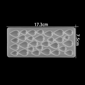 Resim Epoksi Silikon Kalıp Çoklu Damla Takı ve Obje Kalıbı 