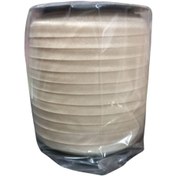 Resim Çamaşır Lastiği Düz 1 cm 1 Metre Krem 