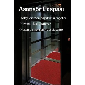 Resim Paspas Yap Asansör Paspası Toz Nem Alıcı Paspas Asansör Halısı 