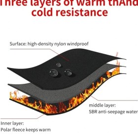 Resim Pairuidaisi Bisiklet Eldivenleri Erkekler Q908 Açık Rüzgar Geçirmez Su Geçirmez Dokunmatik Ekran Kadın Tam Parmak Spor Kış Sıcak Bisiklet Kayak Eldivenleri (Yurt Dışından) 