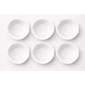 Resim Porland Porselen Queen Beyaz 13 cm 6lı Çorba Kasesi Salata Kasesi (6 Adet) 