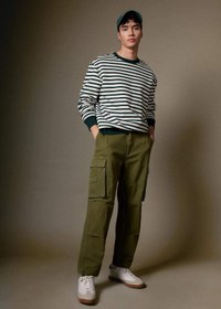 Resim Defacto Pantolon Wide Leg Fit Geniş Kalıp Normal Bel Geniş Paça Kargo Cepli B1915AX24SP 