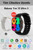 Resim Bakeey Yax 12 Ultra 2 Akıllı Saat Amoled Ekran Çift Kordon Android Iphone Uyumlu Akıllı Saat Watch 10 9 8 