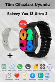 Resim Bakeey Yax 12 Ultra 2 Akıllı Saat Amoled Ekran Çift Kordon Android Iphone Uyumlu Akıllı Saat Watch 10 9 8 