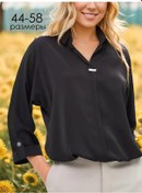 Resim Gulsun Dynasty Şık Ofis Büyük Beden Bluz 38433161 Siyah 