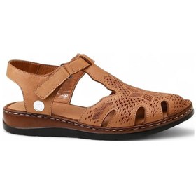 Resim Mammamia D25ys-2550 Deri Comfort Kadın Sandalet Taba 