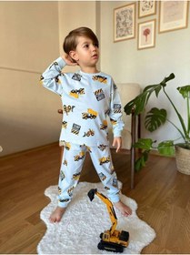 Resim Erkek Çocuk Pamuklu Pijama Takımı Çok Renkli 