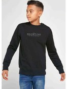 Resim The Haunting Of Hill House Yazi Baskılı Unisex Çocuk Siyah Sweat 
