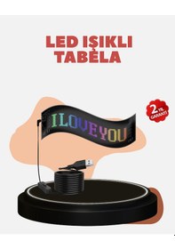 Resim Kayan Yazı Destekli Rgb Led Reklam Paneli Usb İle Kolay Kurulumlu 