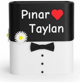 Resim Mottopi Zarf Ve Takı Sandığı, Düğün Nişan Kutusu, İsme Özel, Çiçek Desenli, Kendinden Kilitli,altın Para Hediye Kutusu 