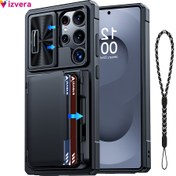 Resim Galaxy S25 Ultra Cüzdan Kılıfı, Kart Tutucu (4 Kart), Kamera Koruyucusu ve Ayaklık, Tam Gövde Koruma PC Kılıfı - Kadın Erkek için, S25 Ultra 2025 için Telefon Kayışı, Aile İçin Tatil Hediyesi 