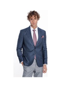 Resim Wessi Desenli Slim Fit Lacivert Erkek Ceket 001 