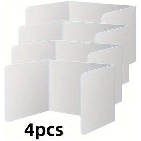 Resim Lumaworld 4lü Katlanır Masa Bölmesi Ofis Okul Kütüphane Çalışma Paravanı 