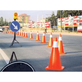 Resim vizyon trafik Pvc Koni (90 CM) - Evelux 