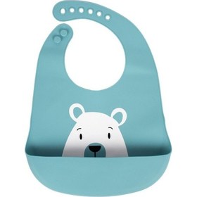 Resim Silikon Mama Önlüğü Mavi 