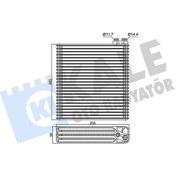 Resim Evaporator Toyota Corolla 1.4-1.6 2.0d-4d 01-08 Brazıng Al/al 255x265x58 8850102060-8850102080 