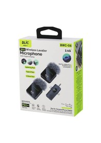 Resim 3in1 Kablosuz İkili Yaka Mikrofon Tüylü Dijital Ekran Lightning - Type-c - 3.5mm Giriş 5.0v / 1a Bwm 