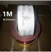 Resim Turcoshop11 Beyaz 39.37 Inch Reflektif Şerit Araç Motosiklet Uyarı Bandı Yansıtıcı 