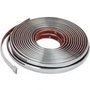 Resim Temiz Pazar 9 mm Nikelajlı Krom Çıta Nikelaj Şerit Yapışkanlı 1 Metre 